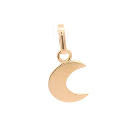 Colgante de Oro Amarillo 18K Media Luna