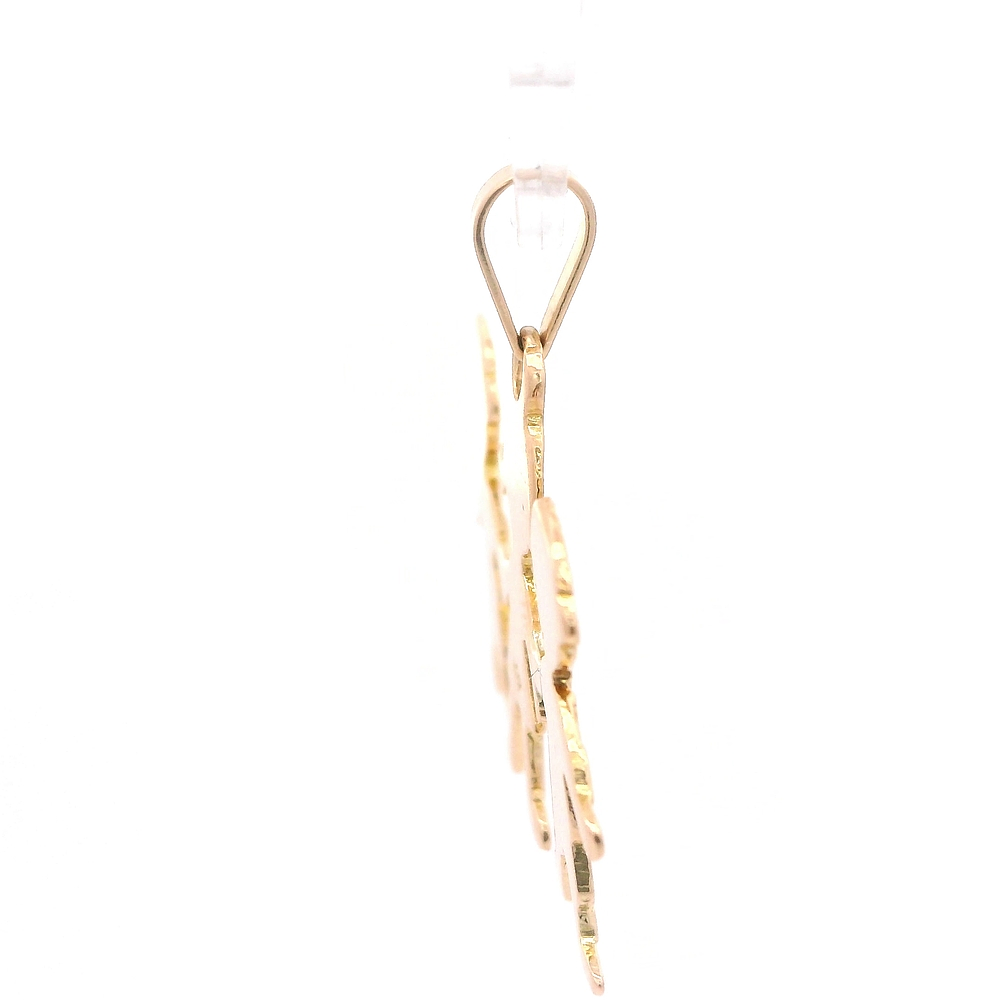 Colgante de Oro Amarillo 18K Niños Tallados con Valier