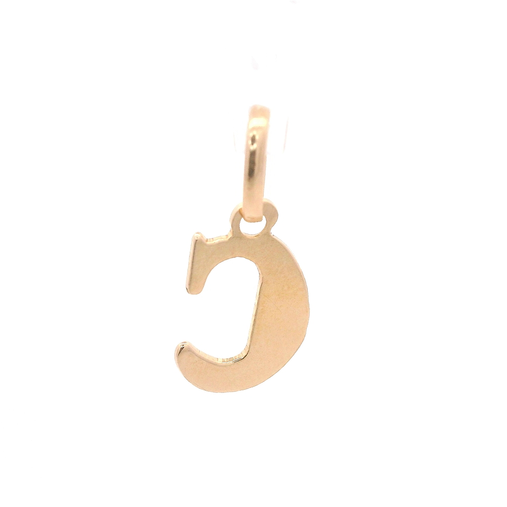 Colgante de Oro Amarillo 18K Letra C con Valier