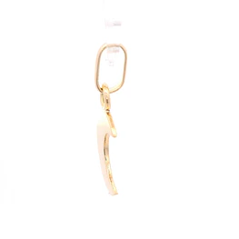 Colgante de Oro Amarillo 18K Media Luna
