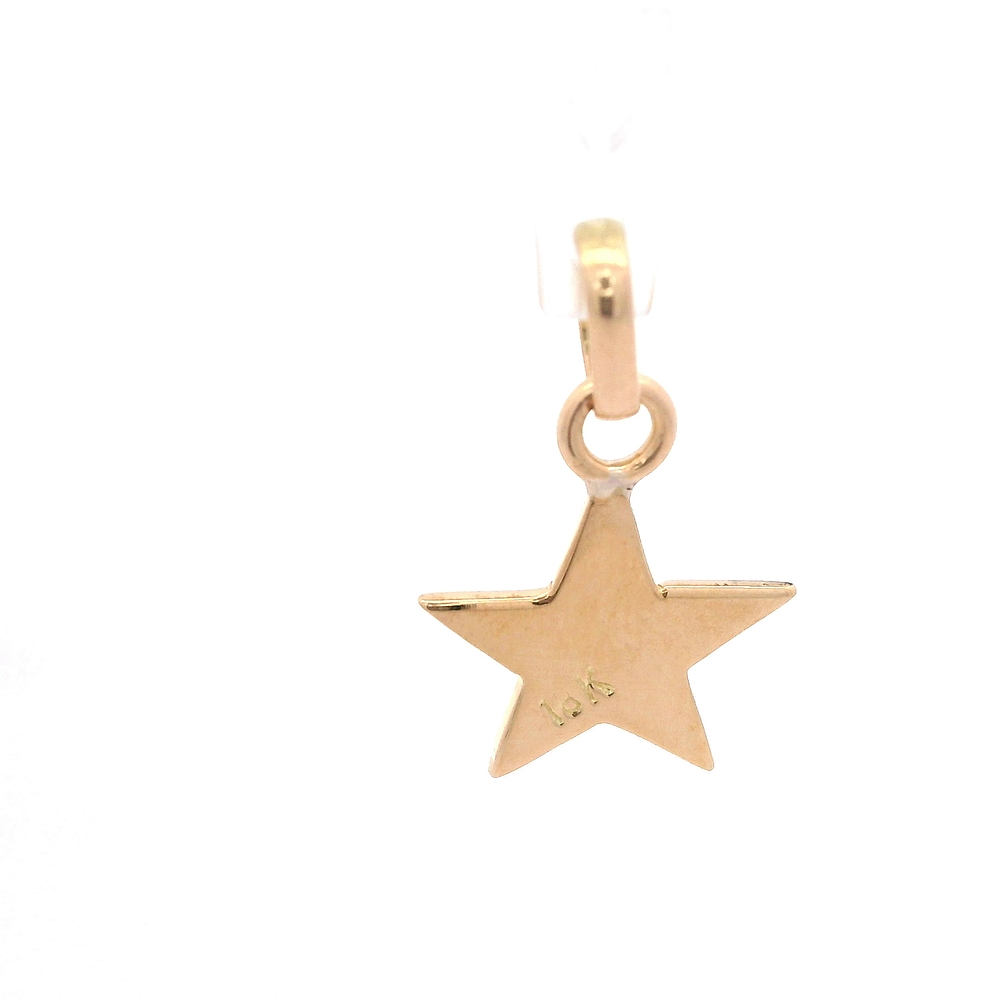Colgante de Oro Amarillo 18K Estrella con Valier