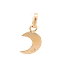 Colgante de Oro Amarillo 18K Media Luna