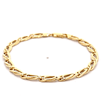 Pulsera de Oro Amarillo 18K Ojo de Perdiz