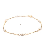 Pulsera de Oro Amarillo 18K Limada con Piedra Tornasol