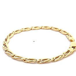 Pulsera de Oro Amarillo 18K Ojo de Perdiz
