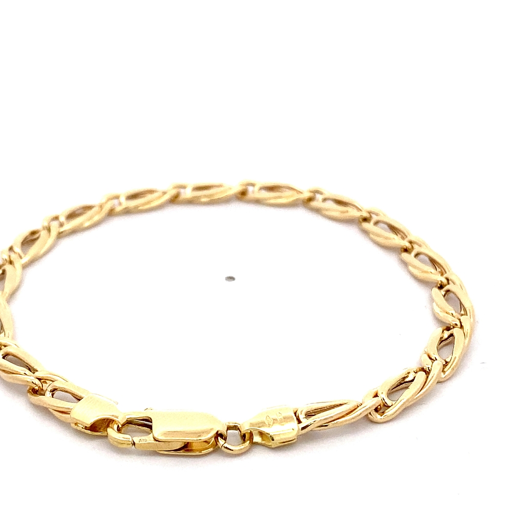 Pulsera de Oro Amarillo 18K Ojo de Perdiz