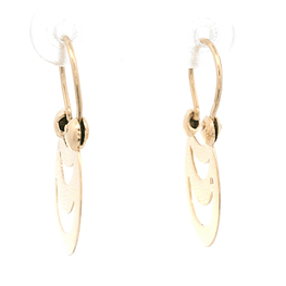 Aros de Oro Amarillo 18K Araucanos