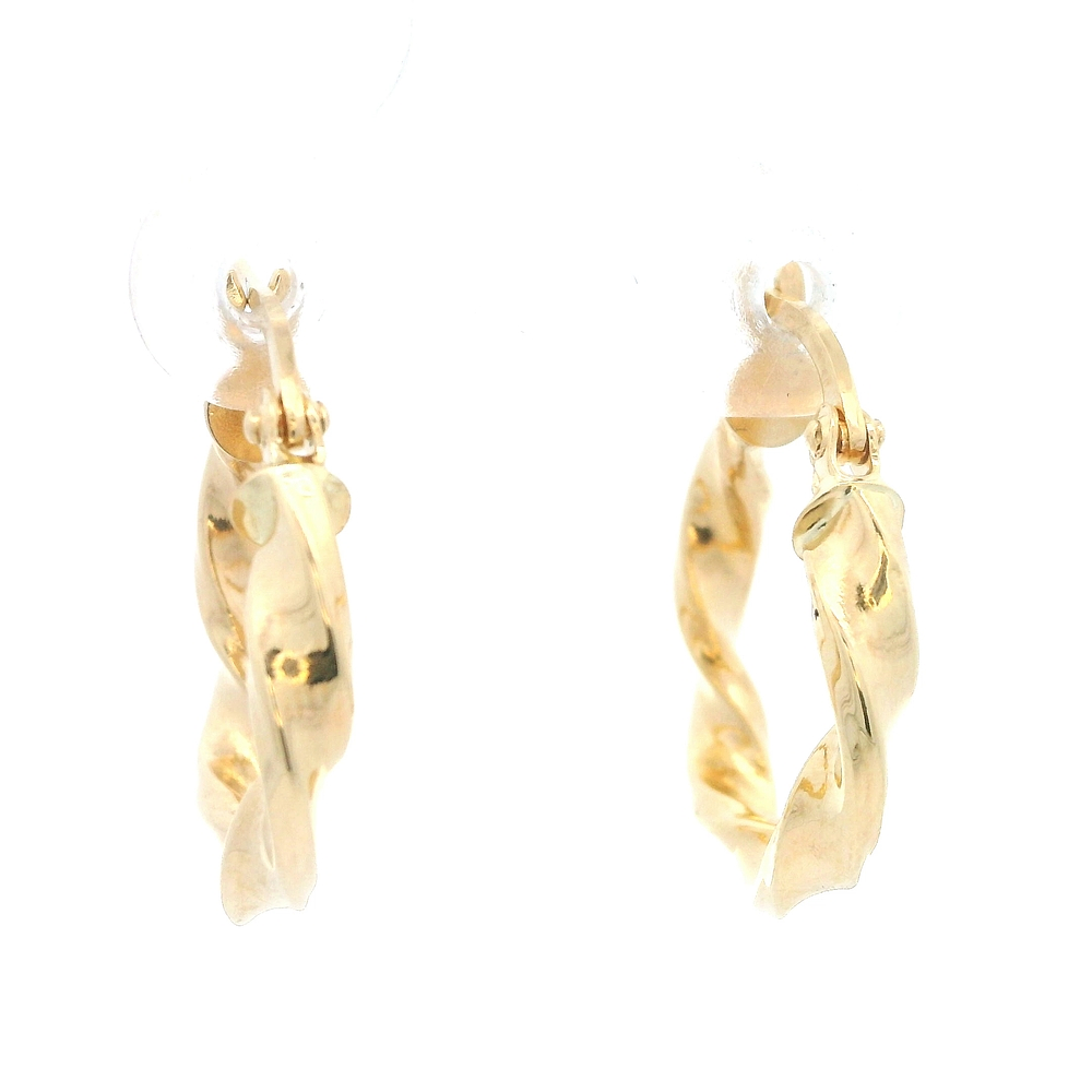 Aros de Oro Amarillo 18K Espiral