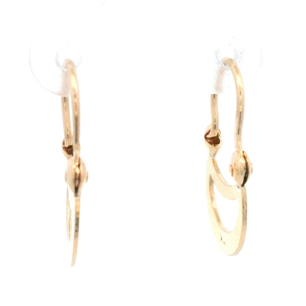 Aros de Oro Amarillo 18K Lágrimas de Luna