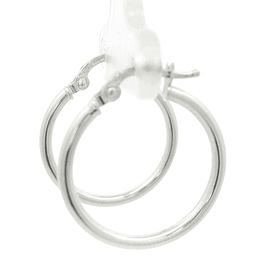 Aros de Oro Amarillo 18K Tubular