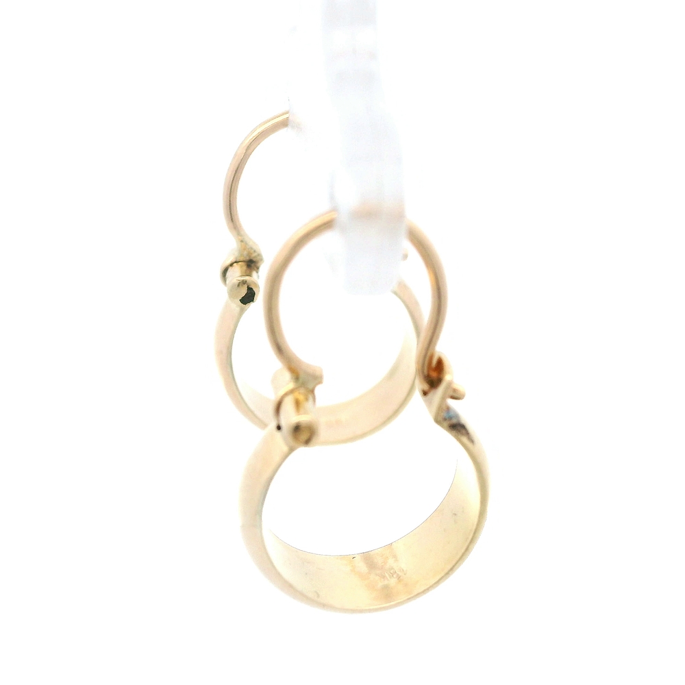 Aros de Oro Amarillo 18K Botes