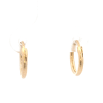 Aros de Oro Amarillo 18K Tubular