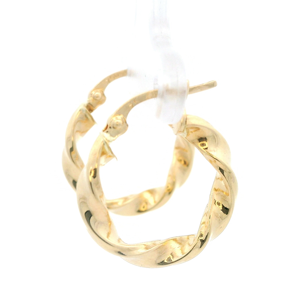 Aros de Oro Amarillo 18K Espiral