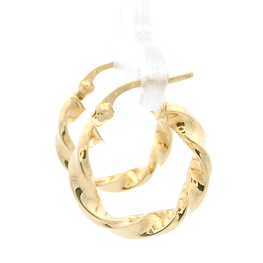 Aros de Oro Amarillo 18K Espiral