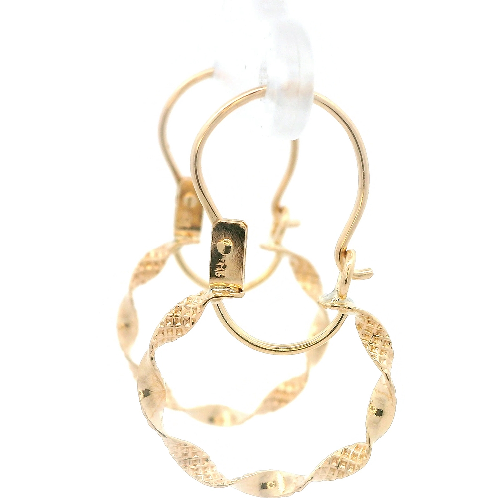 Aros de Oro Amarillo 18K Espiral