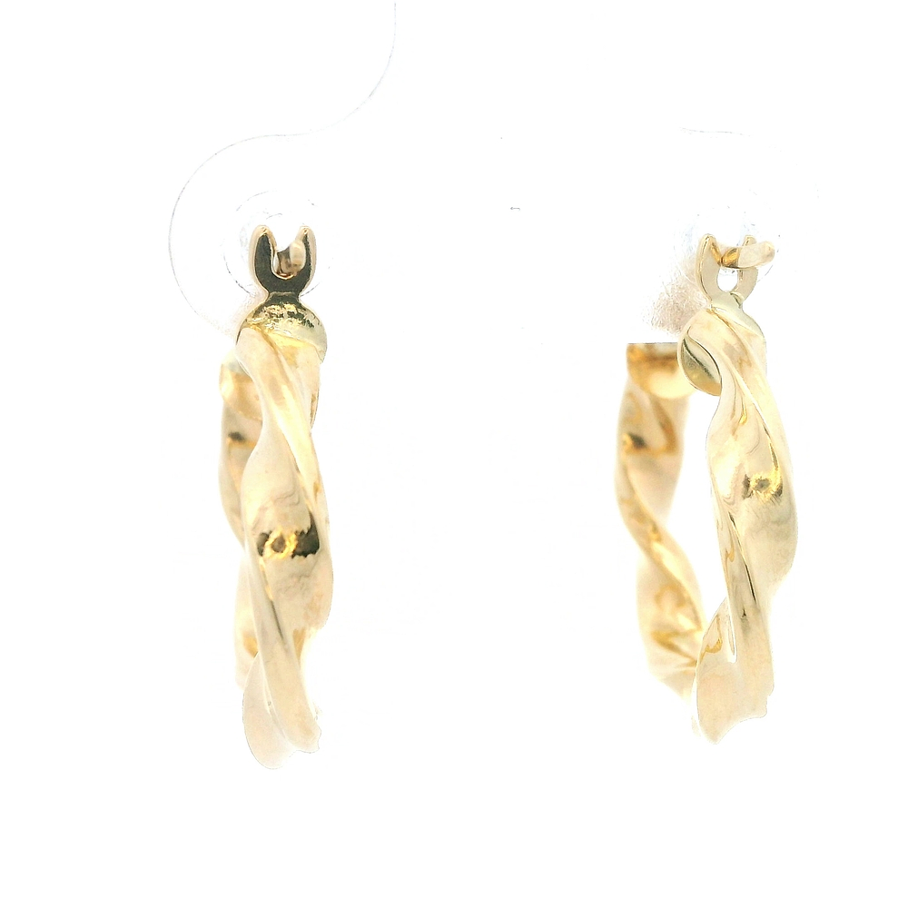 Aros de Oro Amarillo 18K Espiral