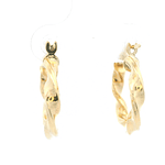 Aros de Oro Amarillo 18K Espiral