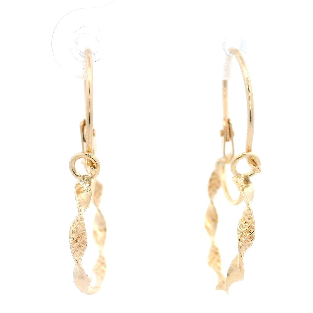 Aros de Oro Amarillo 18K Espiral