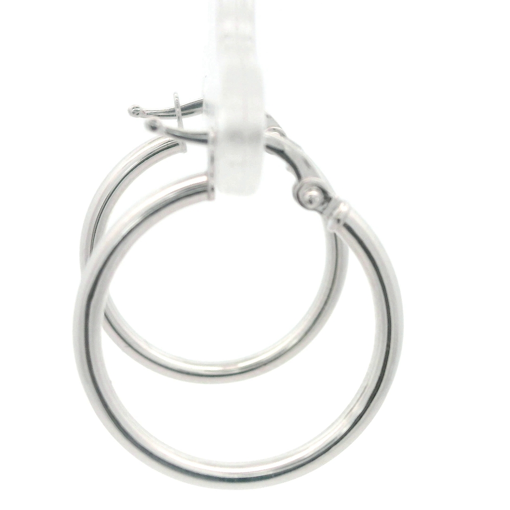 Aros de Oro Amarillo 18K Tubular