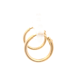 Aros de Oro Amarillo 18K Tubular