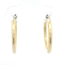 Aros de Oro Amarillo 18K Tubular