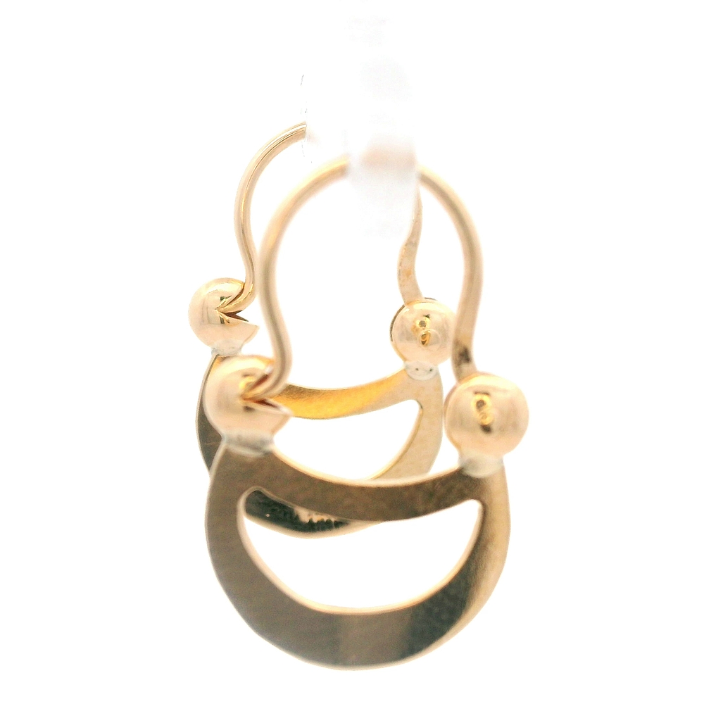 Aros de Oro Amarillo 18K Lágrimas de Luna