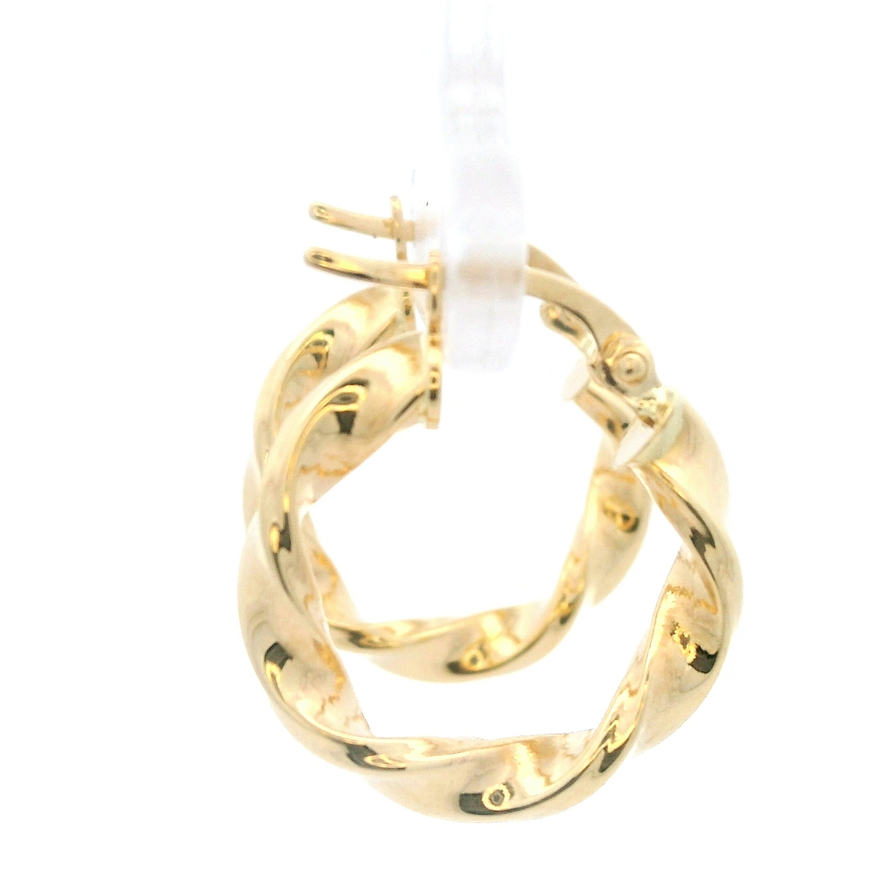 Aros de Oro Amarillo 18K Espiral