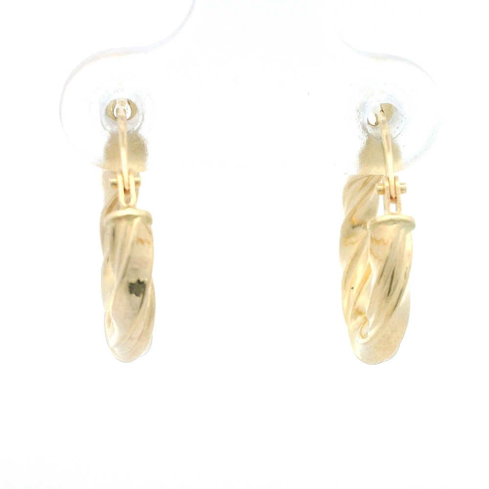 Aros de Oro Amarillo 18K Trenzados