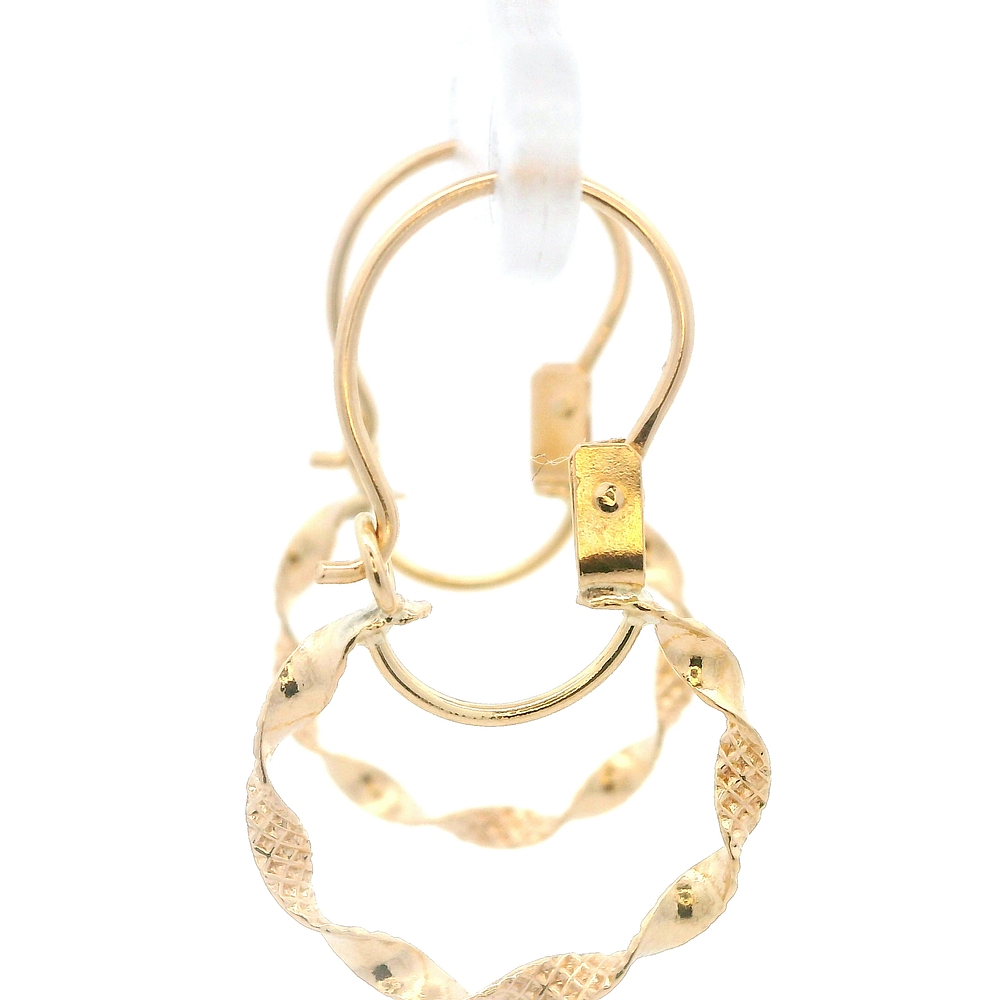 Aros de Oro Amarillo 18K Espiral