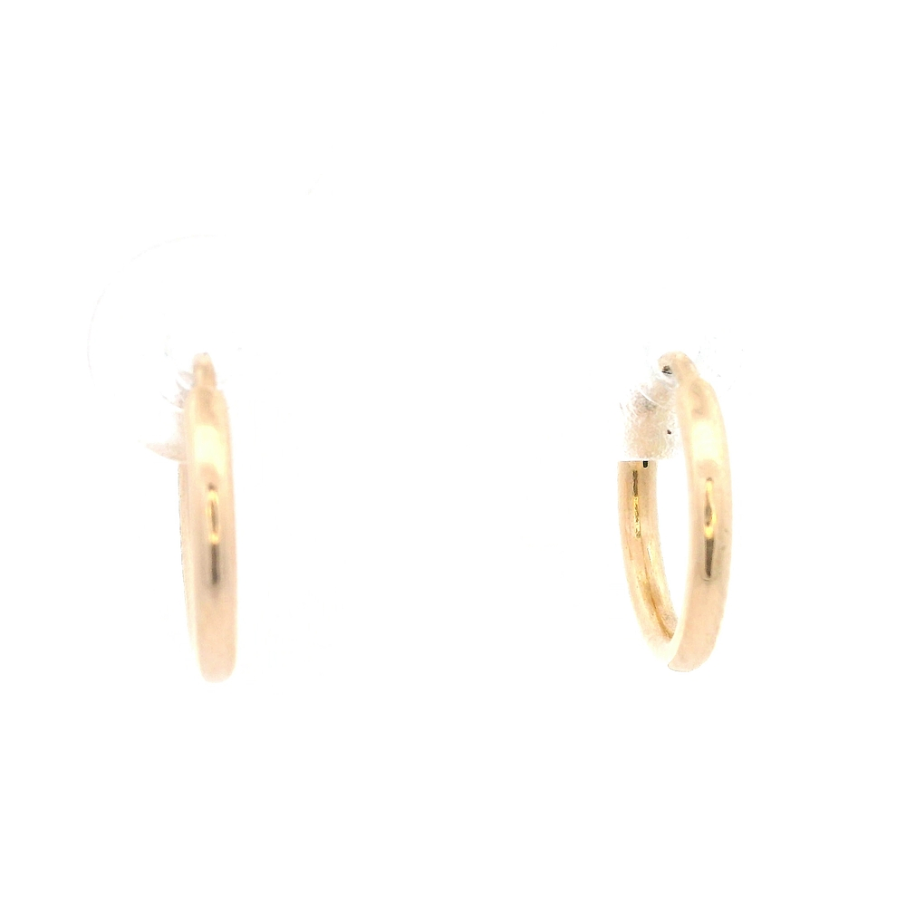 Aros de Oro Amarillo 18K Tubular