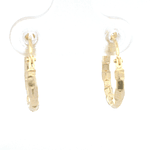 Aros de Oro Amarillo 18K Tallados