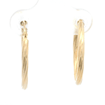 Aros de Oro Amarillo 18K Trenzados Ovalados