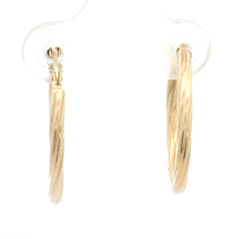 Aros de Oro Amarillo 18K Trenzados Ovalados