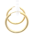 Aros de Oro Amarillo 18K Tubular