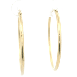 Aros de Oro Amarillo 18K Tubular