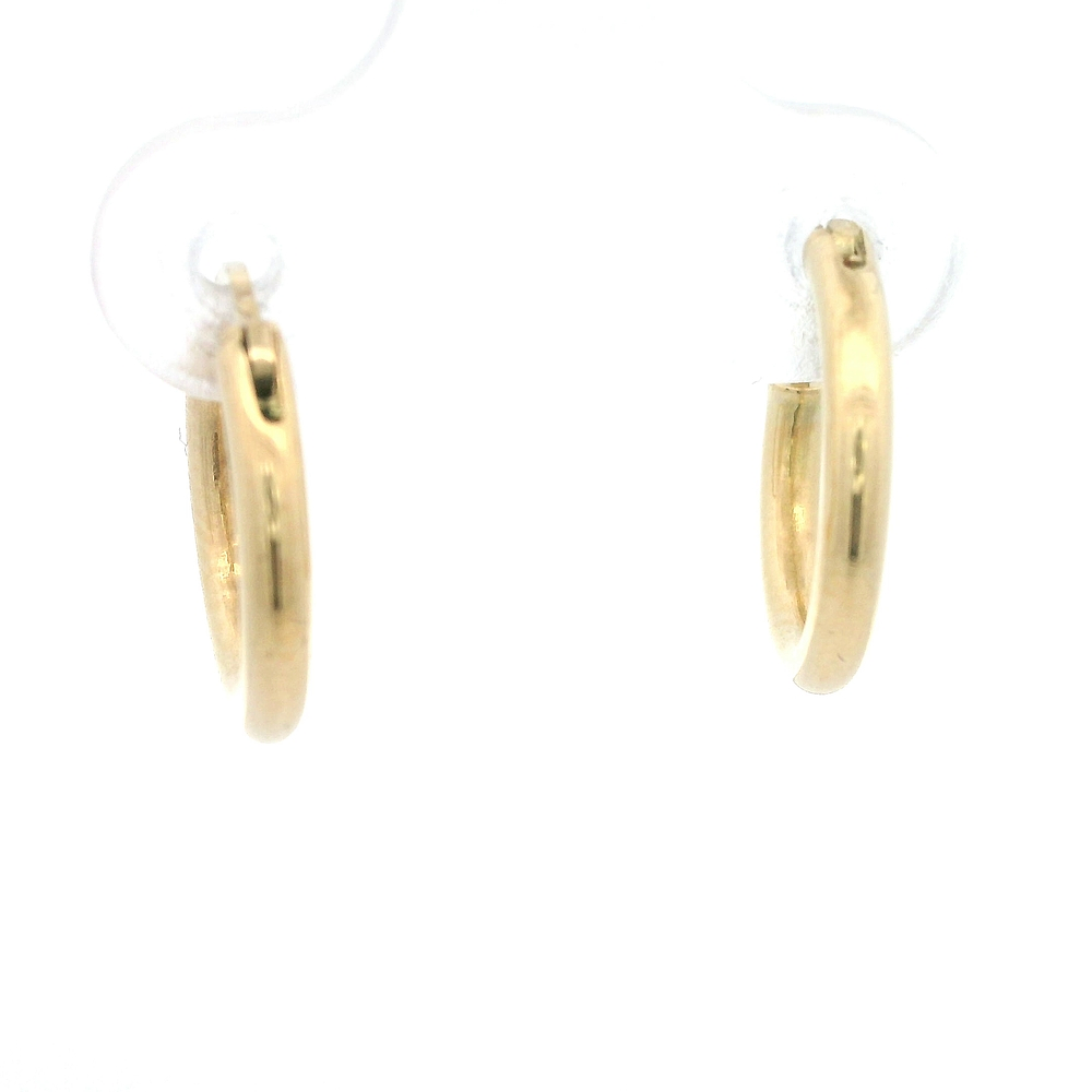 Aros de Oro Amarillo 18K Tubular