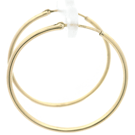 Aros de Oro Amarillo 18K Tubular