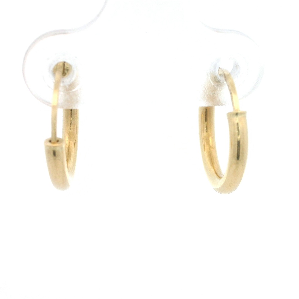 Aros de Oro Amarillo 18K Tubular