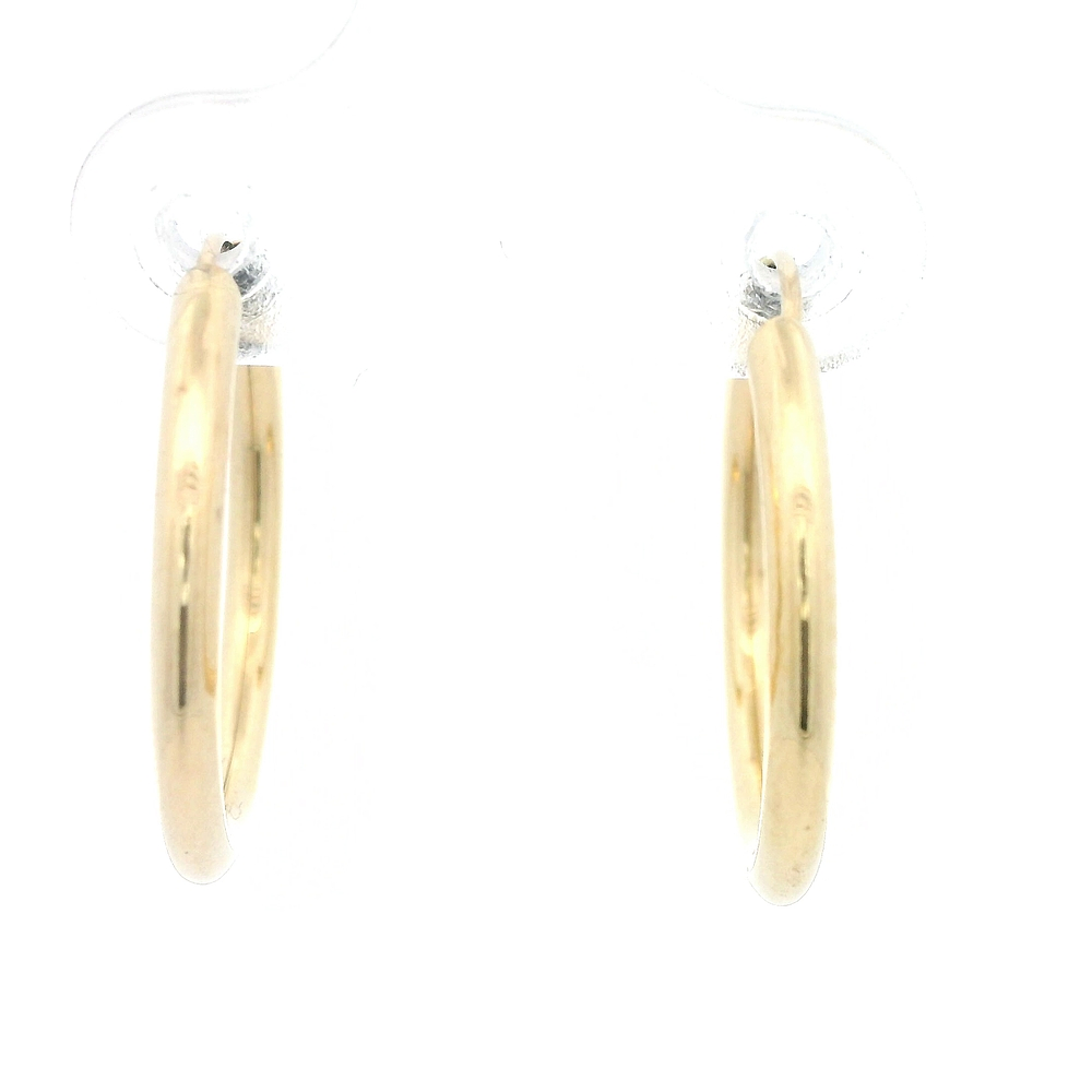 Aros de Oro Amarillo 18K Tubular