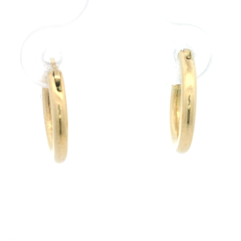 Aros de Oro Amarillo 18K Tubular