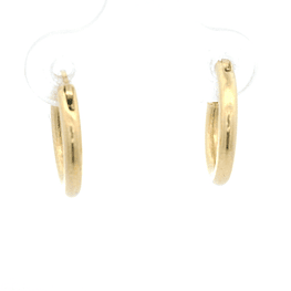 Aros de Oro Amarillo 18K Tubular