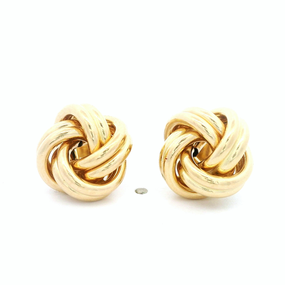 Aros de Oro Amarillo 18K Satélite