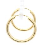 Aros de Oro Amarillo 18K Tubular