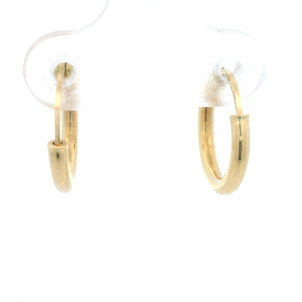 Aros de Oro Amarillo 18K Tubular