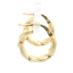 Aros de Oro Amarillo 18K Trenzados