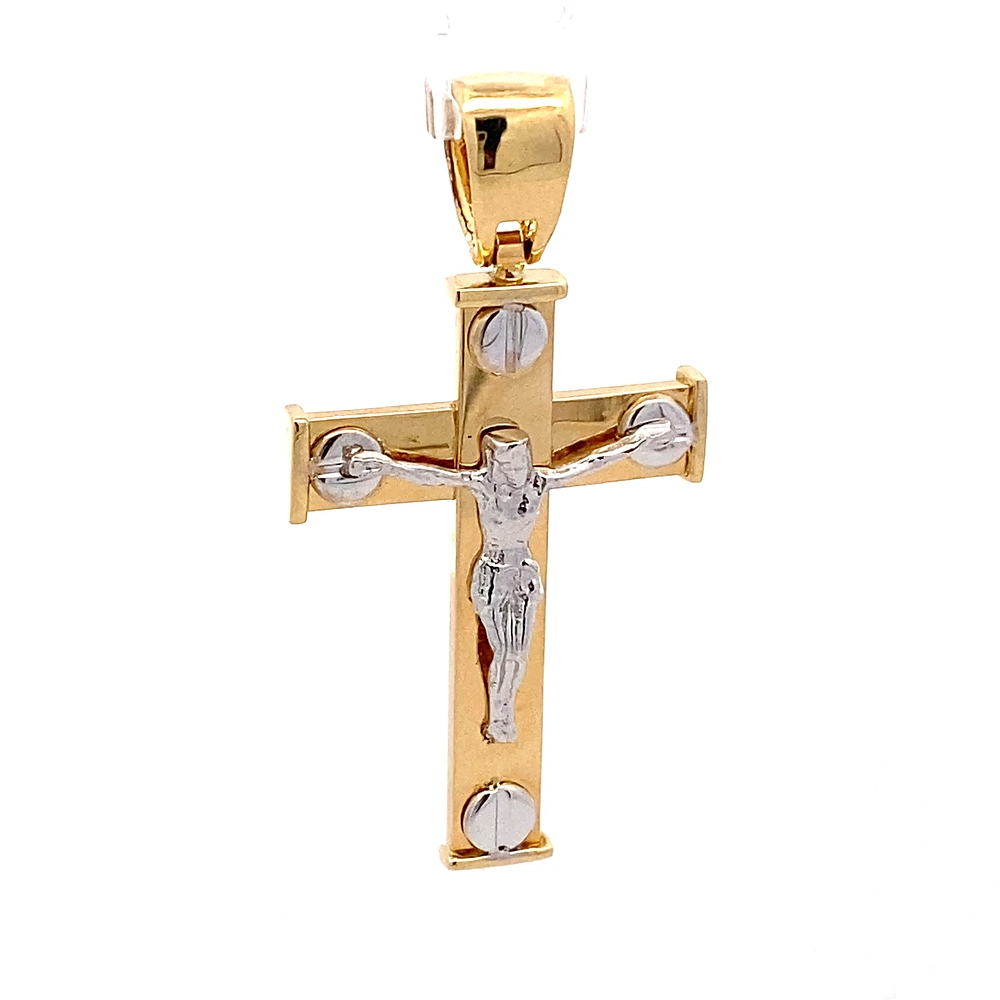 Colgante 18K Crucifijo Dos Oros
