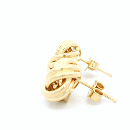 Aros de Oro Amarillo 18K Satélite