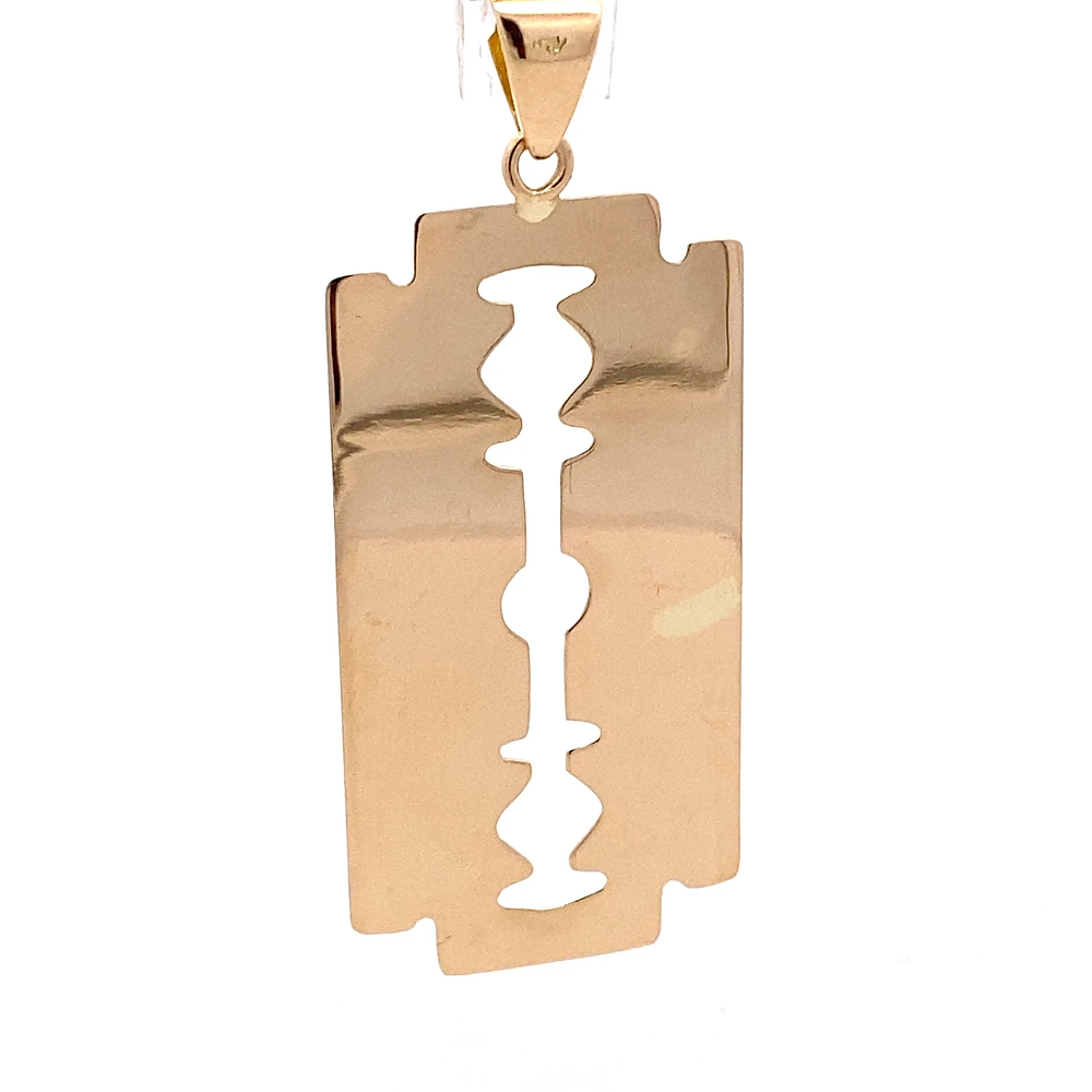 Colgante de Oro Amarillo 18K Hojilla Calada