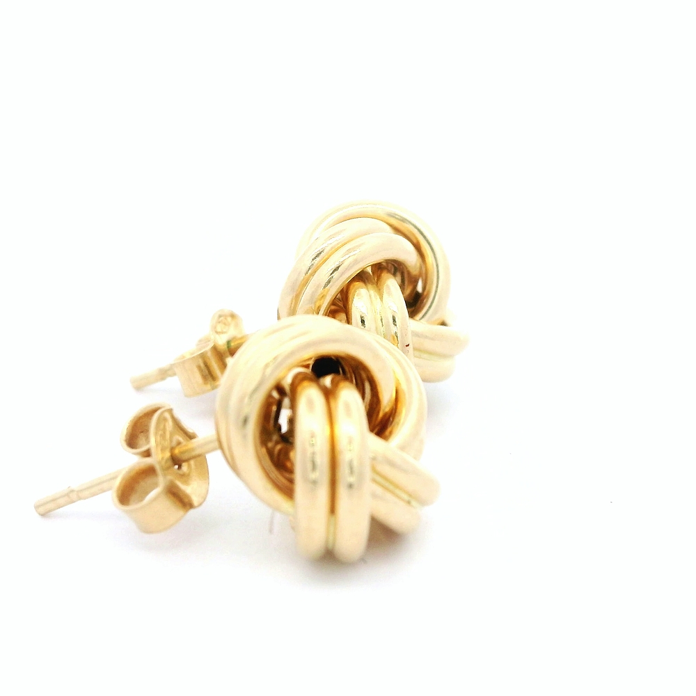 Aros de Oro Amarillo 18K Satélite