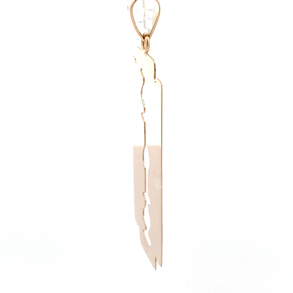 Colgante de Oro Amarillo 18K Hojilla Calada